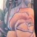 Tattoos - realistic color rose with hour glass tattoo, Tim McEvoy Art Junkies Tattoos - 76189